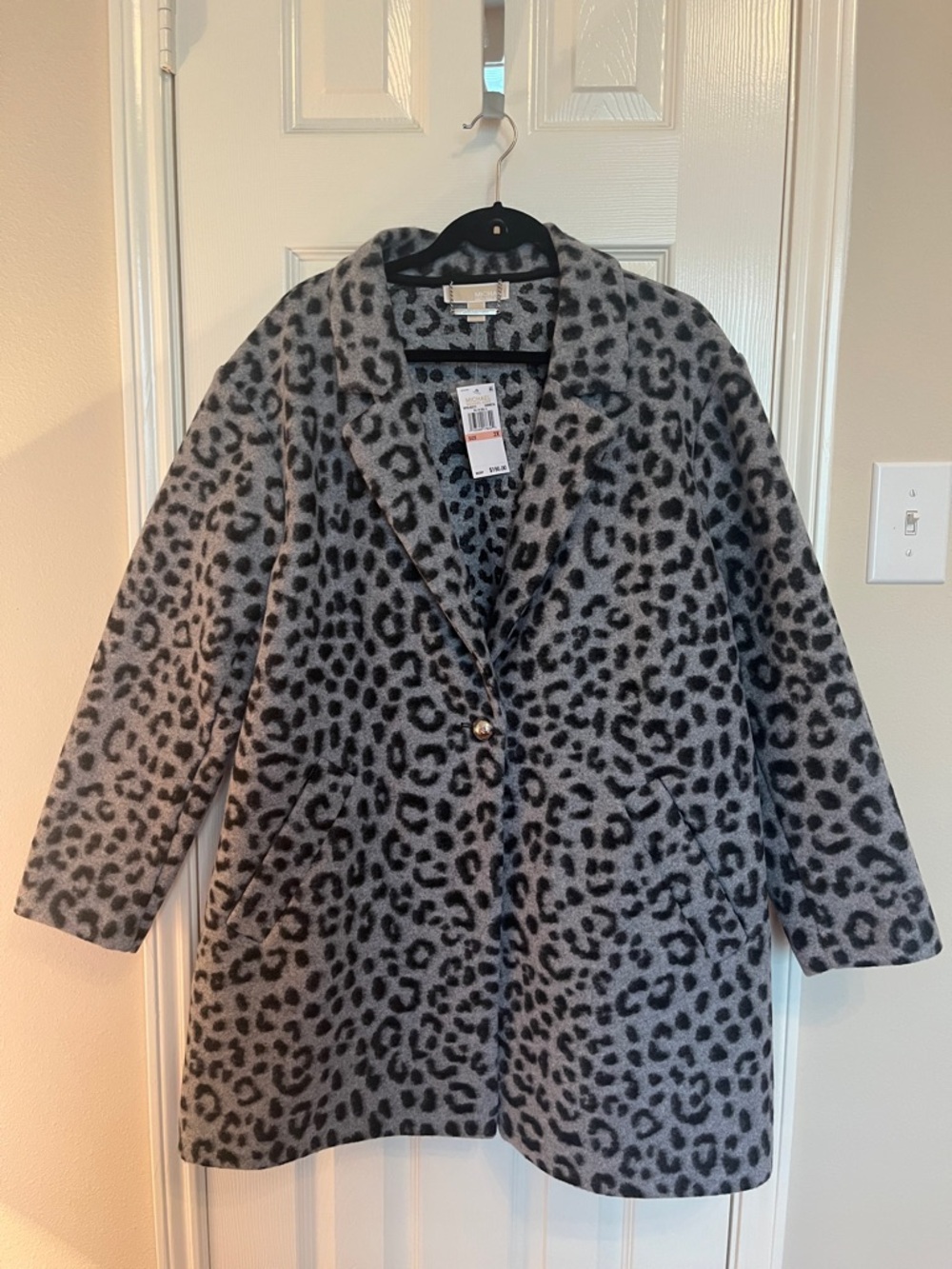 NWT Michael Kors Leopard Coat - Picture 2 of 13